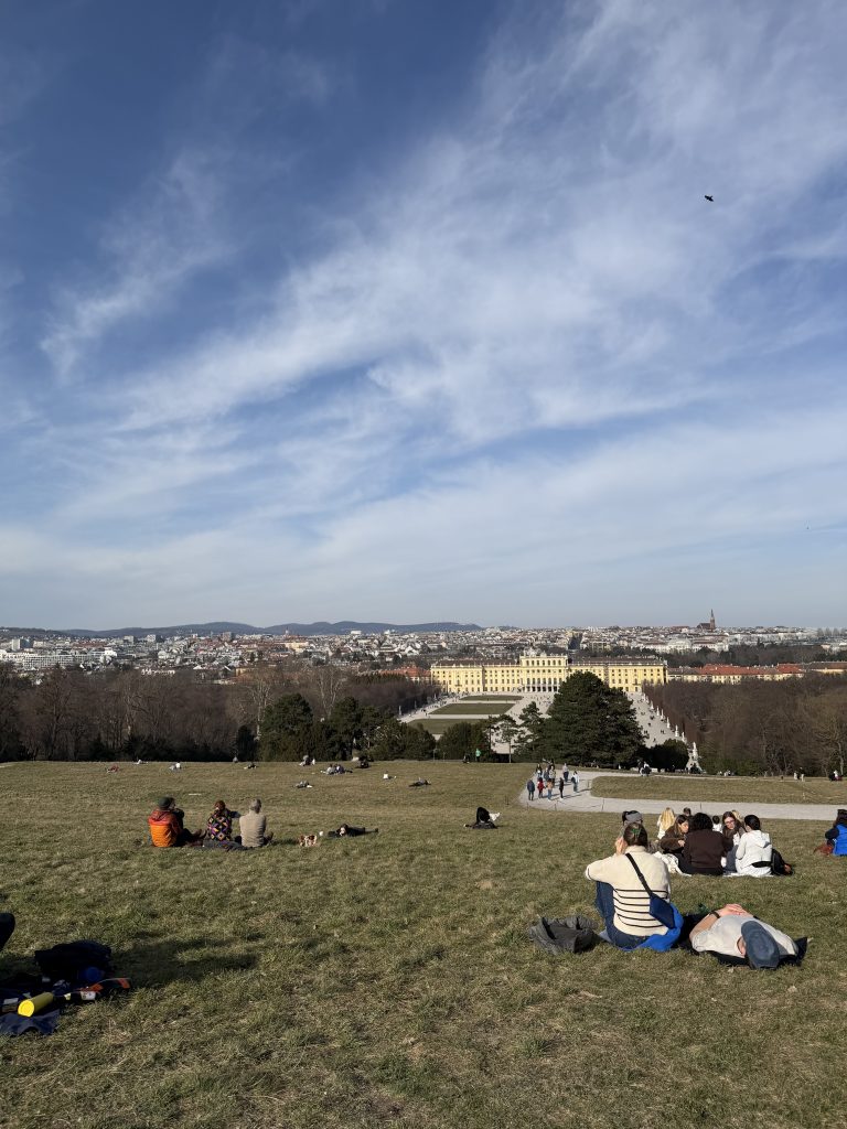 A vista do topo do Palácio de Schönbrunn