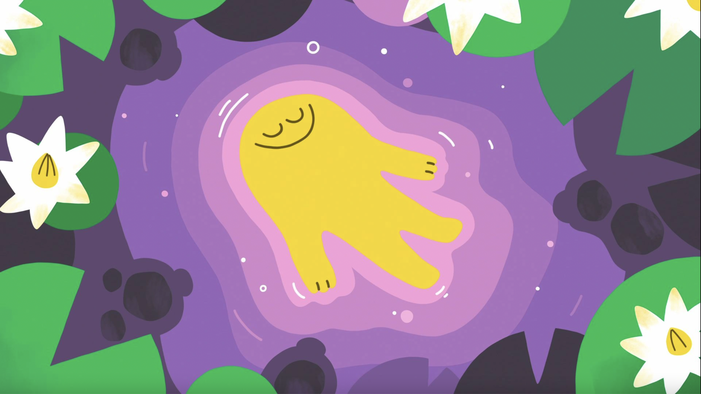 Ilustração do Headspace Guide to Meditation via The Nood Mag
